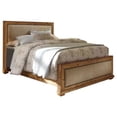 thumbnail image 2 of Progressive Furniture Willow Wood Upholstered Queen Bed in Distressed Pine Tan, 2 of 6