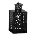 thumbnail image 1 of Farol de vela colgante de metal para Halloween, 9 x 9 x 19,5 cm, decoración de mesa para puerta, mesa, decoración de fiesta, multifuncional Estilo C, 1 of 9