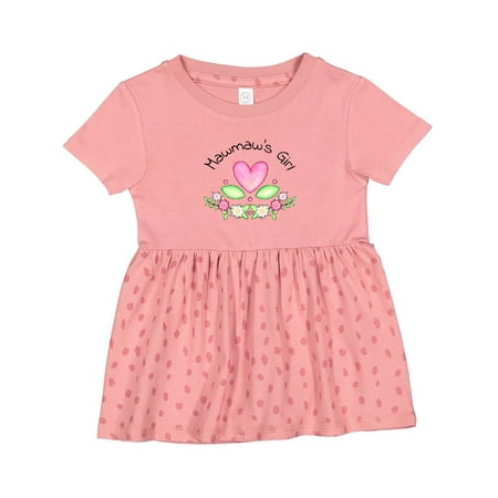 

Inktastic Mawmaw s Girl- Heart Flowers Girls Baby Dress