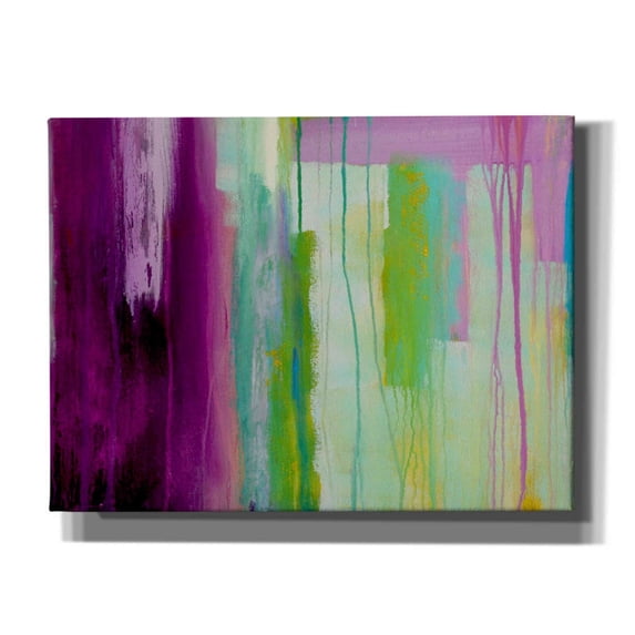 Epic Graffiti 'Spring Stream II' by Erin Ashley, Canvas Wall Art, 16"x12"