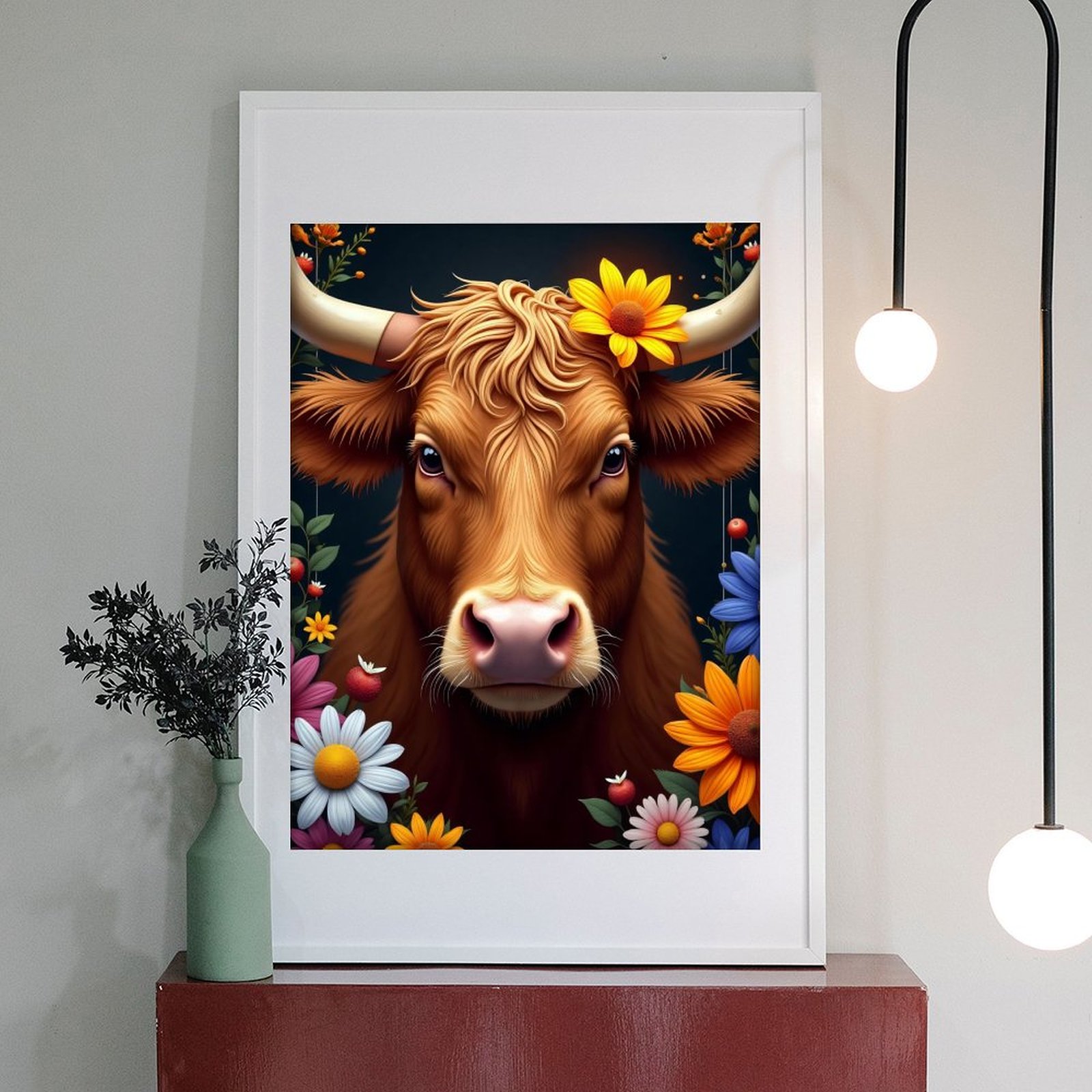 Diamond Art Kits for Adults - Modern Bull Bronze Print No.68 5D Frameless Dimond Painting Kit for Adults Beginner, Round Diamond Kits for Home Wall Decor, Gift for Women