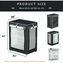 Universal Large Bird Cage Cover - 600D Shade Mesh for Night , Adjustable Light Control