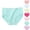 Green 1, variant on Girls Casual Cotton Underwear Comfort Breathable Soft Stertch Panties Kids Daily Lightweight Solid Color Briefs 1-8 Years