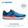 thumbnail image 2 of Brooks Men’s Ghost 16 Neutral Running Shoe - Bonnie Blue/Blue Ribbon/Orange - 8.5 Medium, 2 of 5