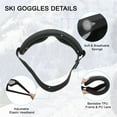 thumbnail image 3 of Uxcell Dirt Bike Goggles, 2 Pcs Motorcycle Goggles ATV Goggles Ski Goggles Black with Blue/Yellow Lenses, 3 of 7