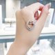 thumbnail image 3 of Heart to Heart Double Heart Necklace Women's Swarovski Element Crystal Love Collar Chain, 3 of 4