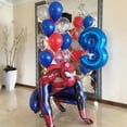 thumbnail image 4 of Globos de papel de aluminio 3D grandes para fiesta de cumpleaños, decoraciones de dibujos animados para niños, suministros para Baby Shower, Spiderman, Iron Man, Hero, 4 of 5