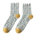 thumbnail image 1 of Calcetines Harajuku con bordado Retro para mujer, medias de estilo real Kawaii con estampado Floral en relieve de Jacquard, medias de Lolita, 1 of 5