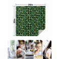 thumbnail image 4 of St. Patrick's Day Cloth Napkins Set of 4 Reusable Dinner Napkins, Spring Green Lucky Shamrock Grass Retro Cocktail Napkin Washable Table Napkins for Wedding/Holiday Party/Baby Shower 20"x20", 4 of 7