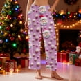 thumbnail image 2 of Women's Christmas Printed Warm Pajama Pants Fleece Plush Sleepwear With Pockets 2025 Casual Loungewear Relaxed Fit Fall Winter Cozy Nightwear Soft Long Bottoms Fashion Sleep Trousers, 2 of 6