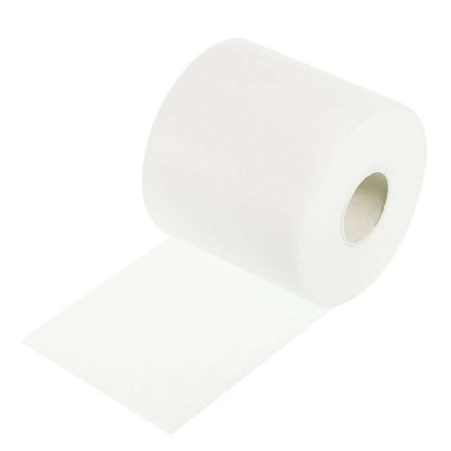 Unique Bargains 30 Yard PE Tennis Badminton Racket Grip Cushion Wrap Tape Backing Film, White