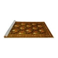 thumbnail image 2 of Ahgly Company Machine Washable Indoor Square Persian Yellow Traditional Area Rugs, 8' Square, 2 of 4