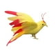 thumbnail image 3 of Pájaro de plumas artificiales, decoración hecha a mano, regalo de Navidad Pájaro amarillo, 3 of 4