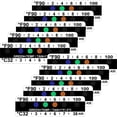 thumbnail image 1 of 40 Pieces Temperature Strips Testing Adhesive Temperature Strips 90 to 100 Fahrenheit Degree Temperature Sticker Sticky,40 x temperature testing strips,Black&White, 1 of 8