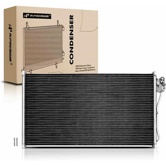 A-Premium Air Conditioning A/C Condenser Compatible with Ford Mustang 1999-2004 3.8L 3.9L 4.6L, Replace# 4882, 1R3Z19712CA