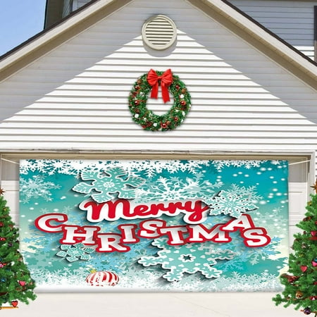 

Cibee Table Runners 72 Inches Long Christmas Outdoor Garage Door Tapestry For Festive Party（480cmx210cm）