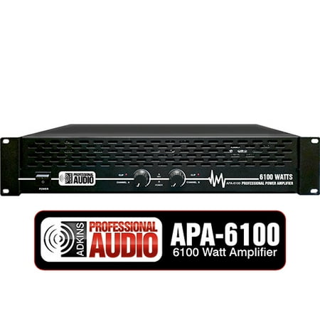 6100 Watt Professional DJ Power Amplifier - Adkins Pro Audio - Quality Audio at Aforadable (Best Power Amplifier For Dj)