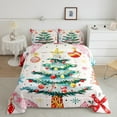 thumbnail image 2 of Feelyou Kawaii Green Tree King Size Comforter Sets, Christmas Gifts Bedding Comforter Set, Dreamy Fairy Tale Reversible Bedding Set, Microfiber Bedroom Decor, 3pcs, 2 of 8