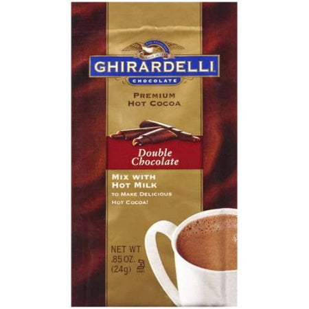 Ghirardelli Premium Hot Cocoa, Double Chocolate, 0.85 Oz - Walmart.com