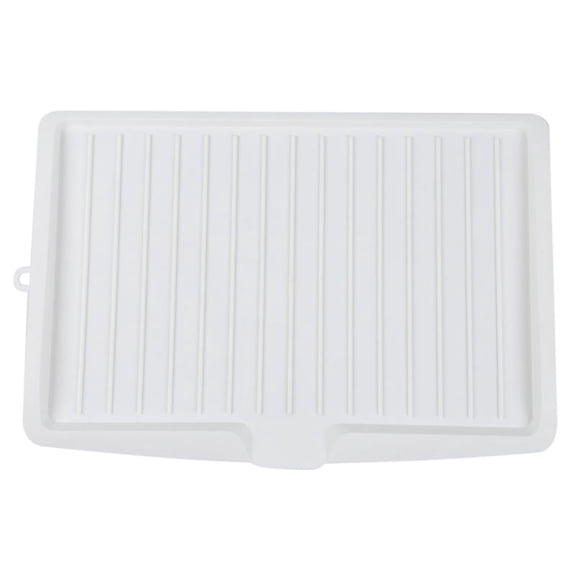 Plastic Dish Drainer Drip Tray Plate Cutlery Rack Kitchen Sink Rack Holder Large white,1 x Dish Draining Board,white