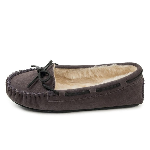 Minnetonka Women's Cally Slipper, Grey, 11 M