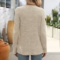 thumbnail image 4 of MeetoTime Fall Long Sleeve Ribbed Tunic Tops for Women Stretch Slim Square Neck Knit Sweater Pullover, 4 of 4