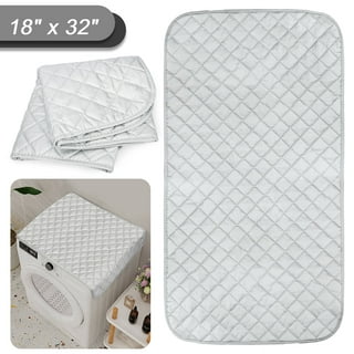 Household Magnetic Ironing Blanket Mat, 33.5 x 19 Mat Laundry Pad, Upgraded Thick Portable Travel Ironing Pad, Washer Dryer Heat Resistant Pad