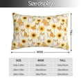 thumbnail image 4 of Disketp Pillow Covers Shiba Inu Dog And Sunflower Pattern Throw Pillow Case Cushion Covers,Cushion For Bedroom,Couch,Home-14"X20", 4 of 9