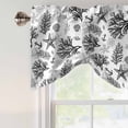 thumbnail image 5 of Tie Up Valances for Windows, Black Coastal Adjustable Valance Curtains Window Treatment for Living Room, Coral Starfish Seaside Summer Beach Rod Pocket Kitchen Curtains & Drapes 42x12 Inch, 5 of 9
