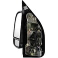 thumbnail image 3 of For Ford E-150 Econoline Club Wagon 2002 Door Mirror Driver Side | Power Folding Non-Heated Telescopic Tow Type | Black Textured | FO1320237 | 7C2Z17683CA, 3 of 5