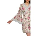 thumbnail image 5 of Moomaya Printed Short Bride Getting Ready&nbsp;Dress&nbsp;Bell Sleeves&nbsp;Bathrobe&nbsp;Women Wrap, 5 of 6