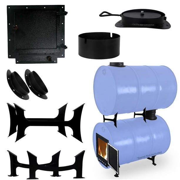 Sonret barrel stove kit with double barrel stove adapter kit Perfect