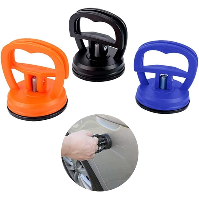 ventosa para quitar abolladuras, extractor de abolladuras para coche, 3 piezas para quitar y reparar abolladuras con ventosa, para manija de ventana, puerta, elevación de objetos en movimiento