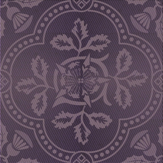 Ahgly Company Machine Washable Indoor Square Transitional Plum Purple Area Rugs, 4' Square