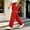 Red, variant on GrmtClth Cargo Pants for Men Drawstring Wide Leg Joggers Sweatpants Lightweight Comfy Sweat Pants Pockets Red 2XL