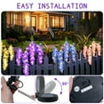 thumbnail image 2 of Qoosea Solar Flowers Lights Outdoor Decorations, Garden Light Waterproof for Outside Yard Decor Led Plant Lamp Patio Lawn Grave Backyard Pathway Decorative 2 pack Pink Yellow, 2 of 8