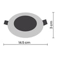 thumbnail image 4 of Lampara EMPOTRADO de techo Slim luz blanca 12w Mil Luces EMPOTRADO SLIM12W 6000K, 4 of 6