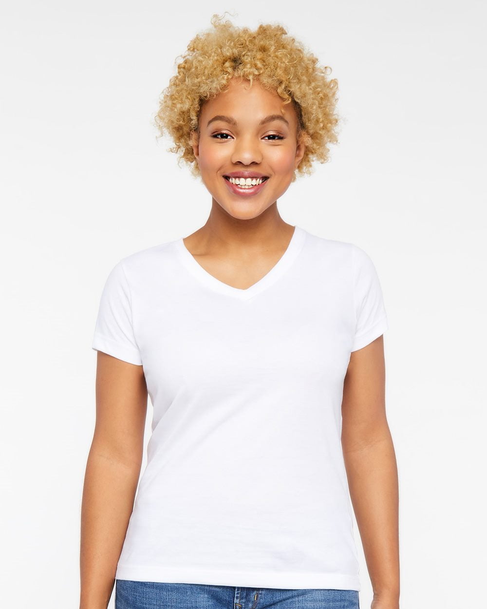 Yellow v neck t shirt womens 2025