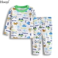 thumbnail image 3 of Hooyi-Conjunto de pijamas para bebé, ropa de dormir de dibujos animados, 100% algodón, suave, 3 of 4