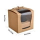 thumbnail image 3 of 2x 12 / set Kraft Cake Cupcake Boxes Caja de panadería con viuda / cinta Favores de, 3 of 9