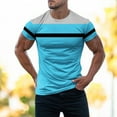 thumbnail image 2 of Sngxgn Men's Fit Short Sleeve Crew T-Shirt(Blue,L), 2 of 7