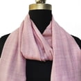thumbnail image 3 of BLUSH fine wool scarf women, solid colour, reversible, fashion shawl or stole or wrap, gift for women, 3 of 3