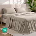 thumbnail image 5 of Bare Home Premium 1800 Collection 4-Piece Bed Sheet Set, Queen, Khaki, 5 of 10