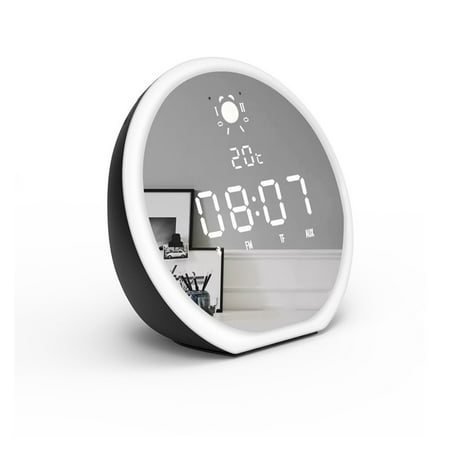 Wireless Bluetooth Speaker Night Light Stereo Subwoofer Stereo Mini Radio Alarm Clock Clock ,Quality Sound