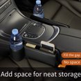 thumbnail image 3 of Pebbuoy Car Seat Gap Storage Box with Cup Holder Large Capacity Wear Resistant Waterproof Center Console Car Interior Organizer, 3 of 7