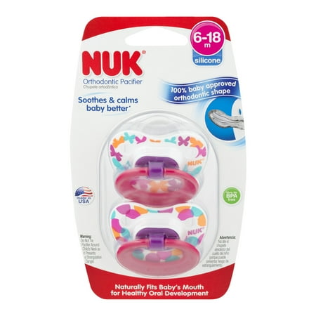 Nuk Orthodontic Pacifier 18-36m - 2 CT - Walmart.com