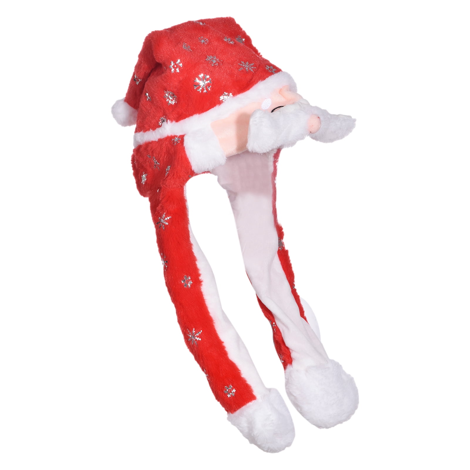 Ear Santa Clause Hats Moving Elk Plush Hat Claus Jumping For Women
