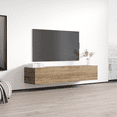 thumbnail image 3 of Fly Type-30 Floating TV Stand for TVs up to 70", Modern High Gloss 63" Entertainment Center, Wall Mounted TV Media Console with Storage Cabinets, 3 of 5