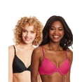 thumbnail image 1 of Maidenform One Fab Fit® T-Shirt Bra 2-Pack Polished Black/Polished 34A Women's, 1 of 3