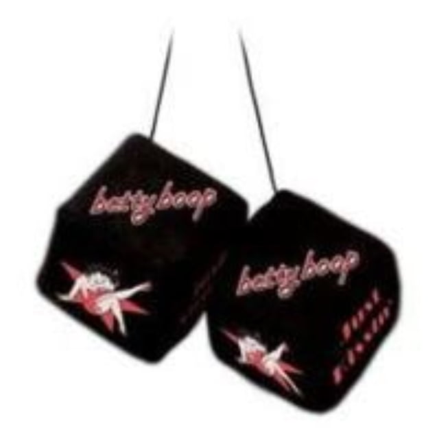 betty boop red dress rock star pose auto car truck suv vehicle rearview